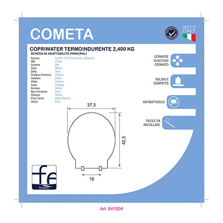 2 - Copriwater termoindurente Cometa