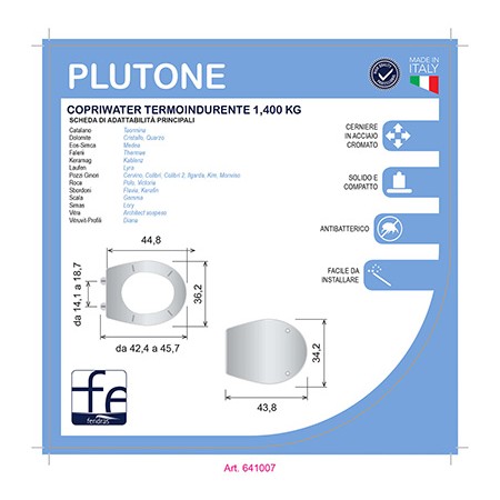 2 - Copriwater termoindurente Plutone