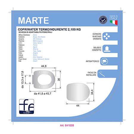 2 - Copriwater termoindurente Marte