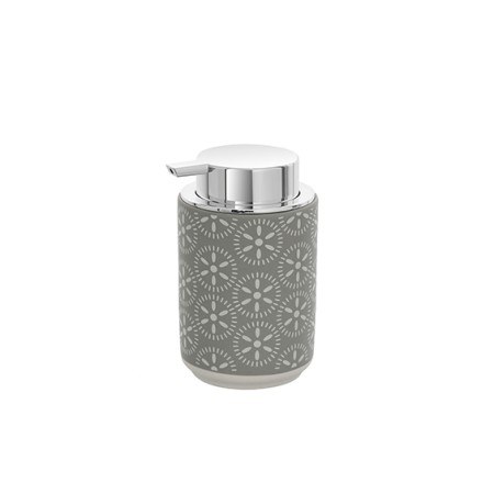 2 - Dispenser sapone in ceramica grigio linea Dallas