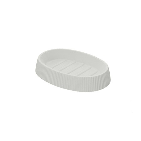 2 - Portasapone in plastica PS bianco linea London