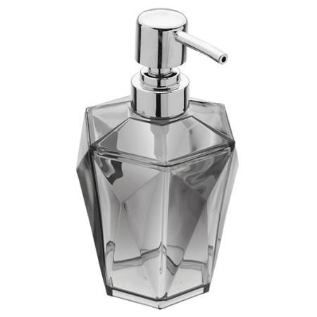 2 - Dispenser sapone in ABS grigio linea Diamante