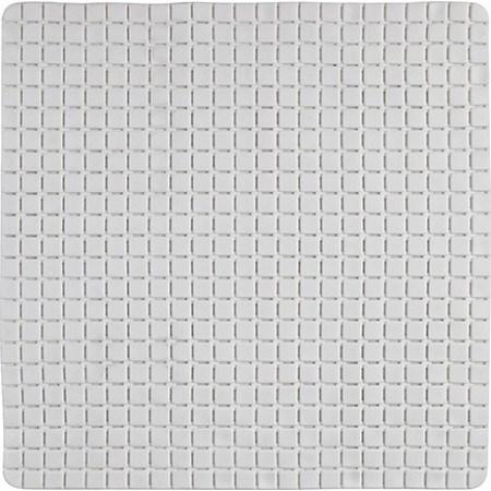 2 - Tappeto antiscivolo in pvc bianco mosaico quadrato