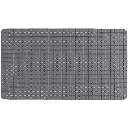 2 - Tappeto antiscivolo in pvc grigio mosaico rettangolare