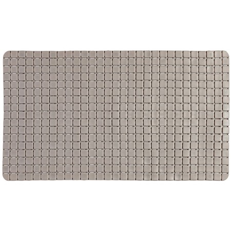 2 - Tappeto antiscivolo in pvc tortora mosaico rettangolare