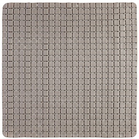 2 - Tappeto antiscivolo in pvc tortora mosaico quadrato