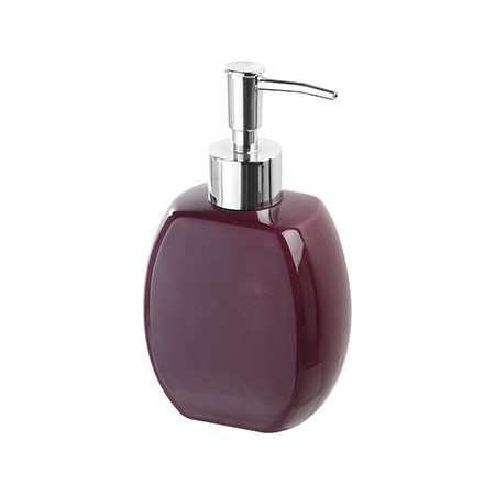 2 - Dispenser sapone in ceramica viola linea Parigi