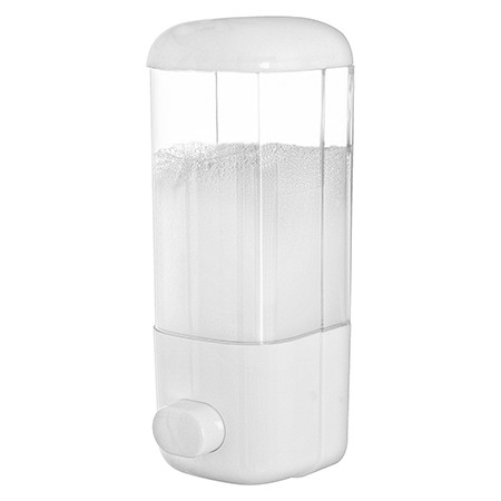 1 - Dispenser da muro in plastica 500 ml - bianco linea Service