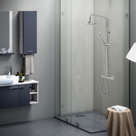 2 - Colonna doccia Platinum  H77 fino a 120cm