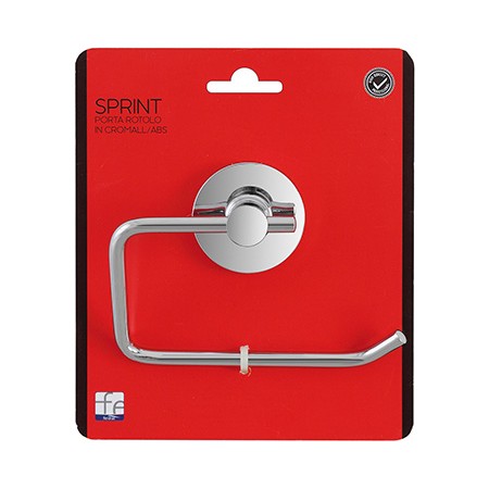 2 - Porta rotolo in cromall e abs linea Sprint