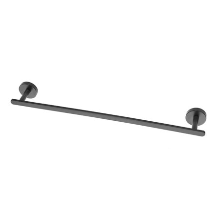 2 - Porta asciugamani in acciaio nero da 50 cm linea Chic Black