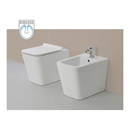 2 - Bidet Linea Q in ceramica da terra