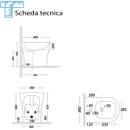 2 - Bidet linea Real da terra