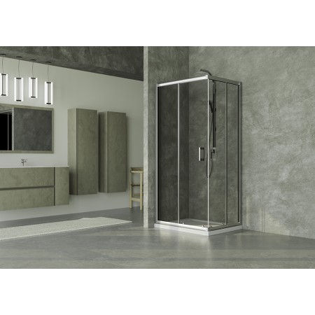 2 - Box doccia angolare per piatto doccia 70x90cm Ego 2.0