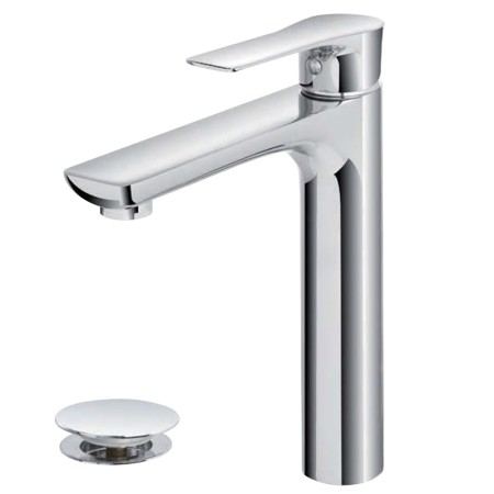 2 - Miscelatore lavabo alto serie Flat