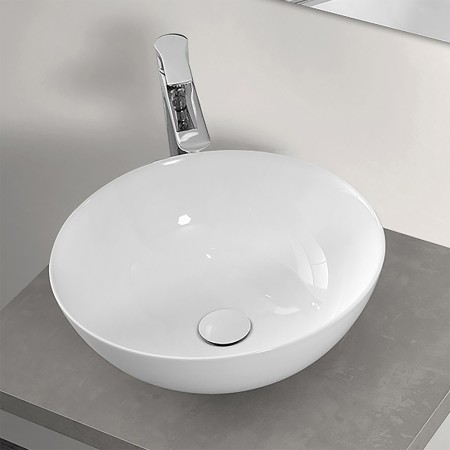 2 - Lavabo da appoggio in ceramica dia40cm