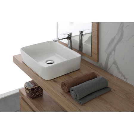 2 - Lavabo da appoggio in ceramica L48cm