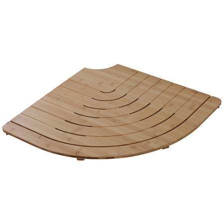 2 - Pedana doccia 60 cm semicircolare Bambu