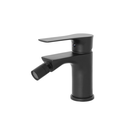 2 - Miscelatore bidet nero opaco serie Flat