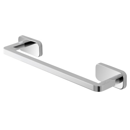 2 - Porta asciugamani da 35 cm in acciaio inox cromo linea Cubik