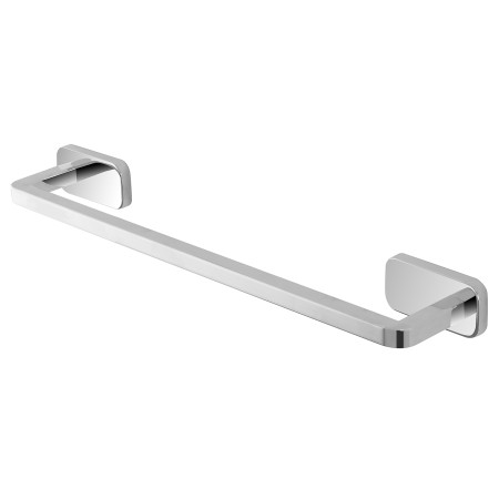 2 - Porta asciugamani in accio inox da 45 cm cromo linea Cubik