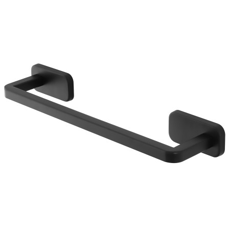 2 - Porta asciugamani in acciaio inox nero da 35 cm linea Cubik