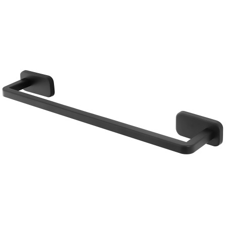 2 - Porta asciugamani in acciaio inox nero da 45 cm linea Cubik